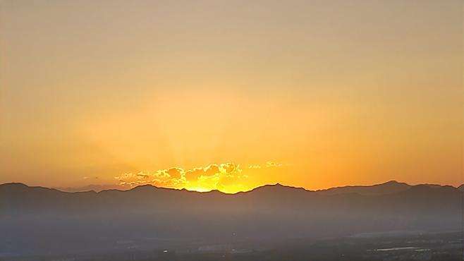 今日北京夕阳晚霞