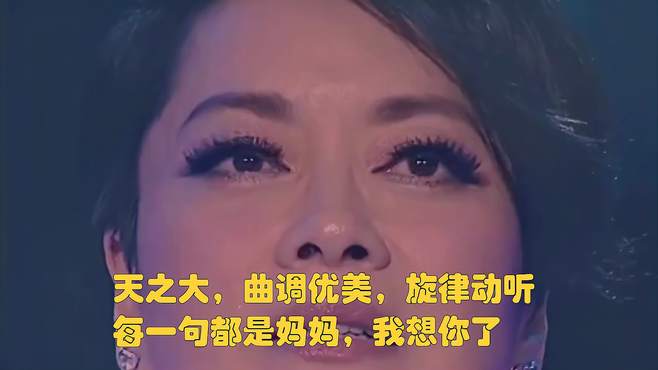 天之大，曲调优美，旋律动听，每一句都是妈妈，我想你了