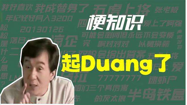 【梗知识】起Duang了是什么意思？