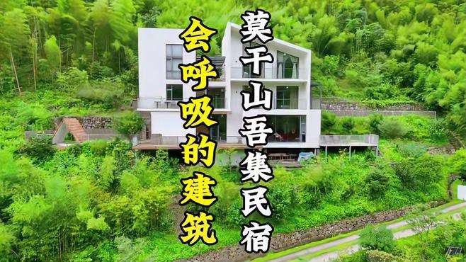 我花了499住进了会呼吸的建筑-莫干山吾集民宿，前有小溪，后有竹海，来这里度假，远离喧嚣，去的宝子们在视频定位可以提前囤好住宿套餐#江浙沪周边游 #好好旅行节 