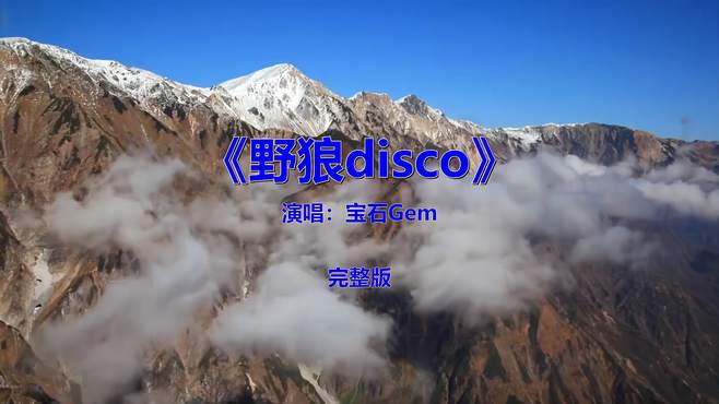 流行音乐歌曲《宝石Gem-野狼disco》，应该好多人没听过