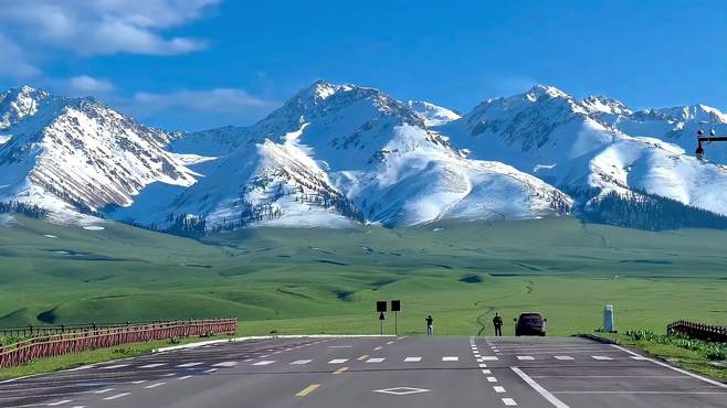 好朋友定义旅行大玩家，治愈系风景，那拉提