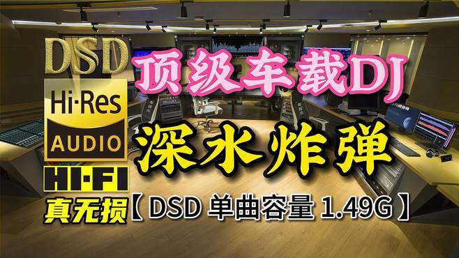 顶级车载DJ《深水炸弹》DSD完整版，单曲容量1.49G