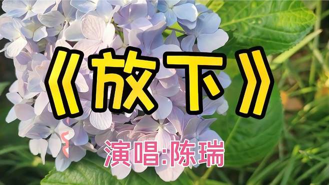 陈瑞演唱的一首《放下》非常伤感好听，分享给大家