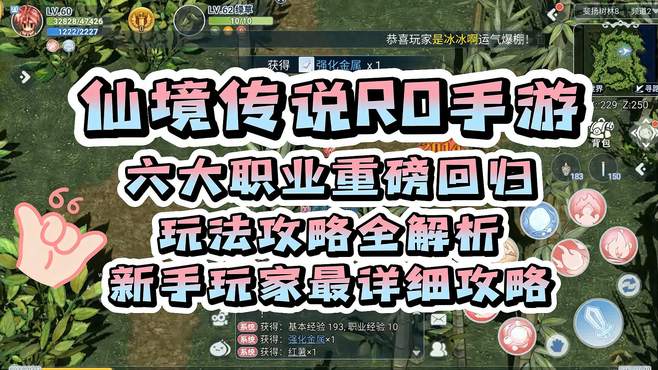 仙境传说RO手游：六大职业重磅回归，新手玩家最详细攻略