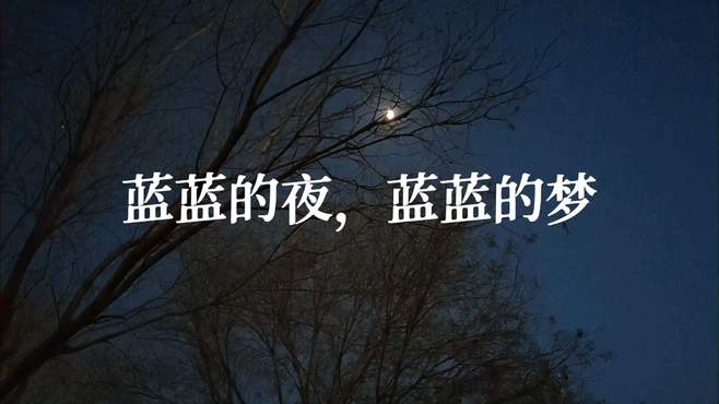 毛宁的蓝蓝的夜，蓝蓝的梦