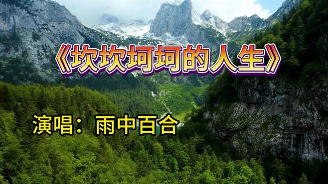 雨中百合演唱一首《坎坎坷坷的人生》，旋律伤感动听，曲风太悲伤