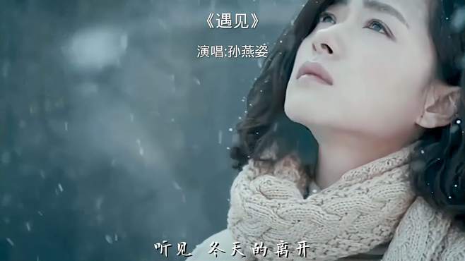 小天后孙燕姿MV《遇见》优美的旋律，伤感中透露着坚强，好听极了