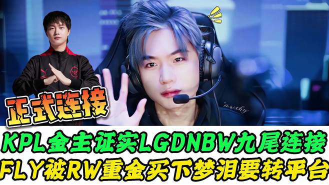 LGD.NBW九尾终于敲定，RW侠买FLY内幕曝光，KPL新瓜出炉