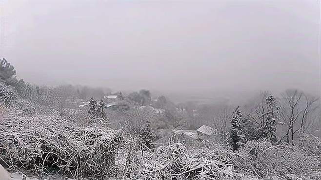 今天的汉中大汉山景区雪景可美了，大家来看看吧！