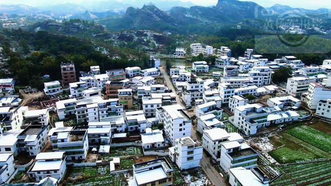 江西贡江镇上欧村，20多年后再现如画雪景，雪后农村于都很少人见