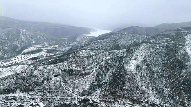 雪后的王瑶水库