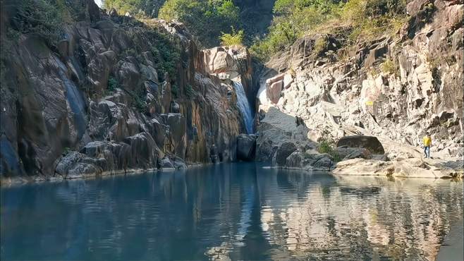 惠州龙门永汉附近小众景点，碧水深潭无需门票，仿佛回到冰河世纪