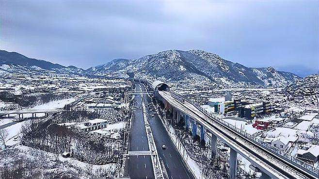 果然视频 | 雪一落这里就美成了诗！航拍雪后崂山北九水