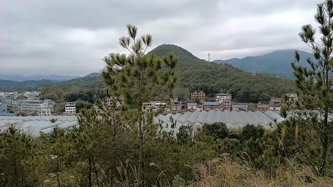 大山深处自然美山清水秀好风光登上山顶看风景