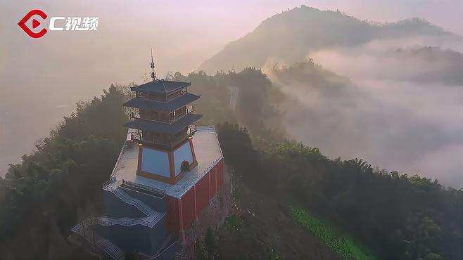 睛彩雅安（139）︱芦山：佛图山看“海” 离闹市最近的大美