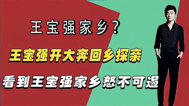 王宝强开大奔回乡探亲，村口却摆着王宝强家乡几个大字，怒不可遏