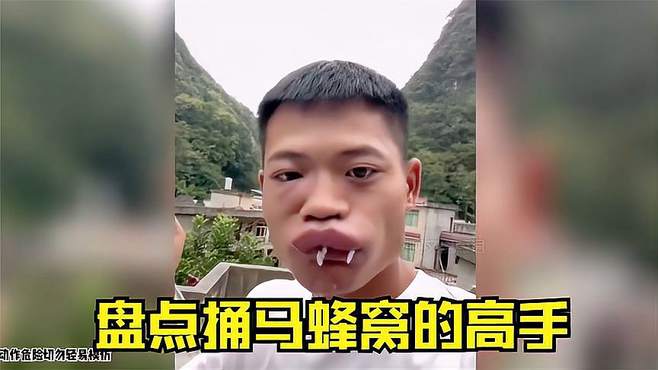 盘点捅马蜂窝的高手，男子惹怒上万只蜜蜂，最后与蜜蜂同归于尽