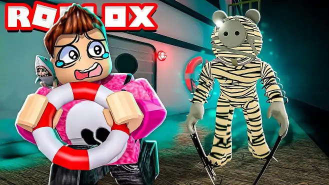 ROBLOX逃离佩佩猪：登上丧尸之船寻找宝贵燃料