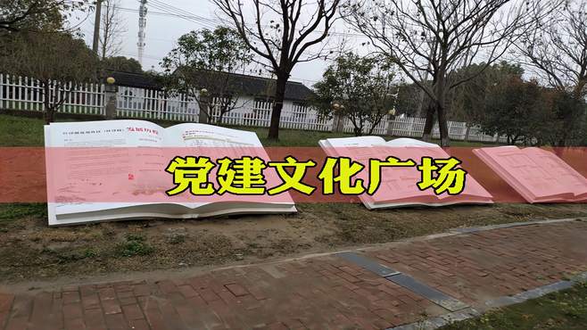 吴江党建文化广场  党建文化长廊效果