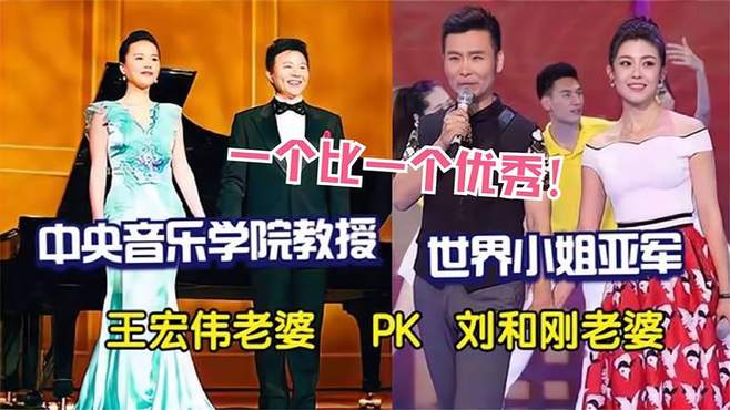 王宏伟刘和刚媳妇PK，一个音乐学院教授一个世界小姐，真的优秀