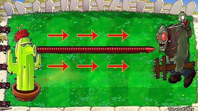 植物大战僵尸游戏：仙人掌VS僵尸大军完全没压力？