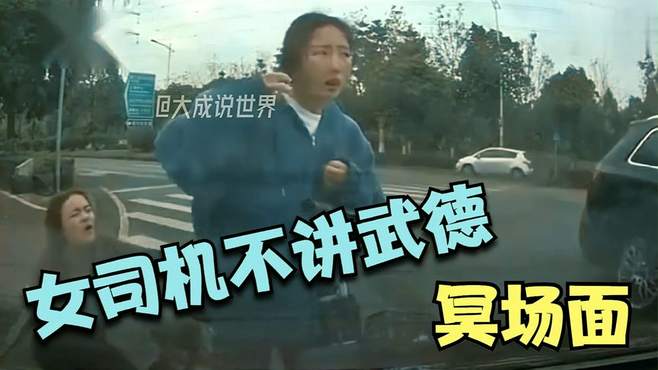 盘点那些不讲武德的女司机，每一步都在你意料之外，不讲任何道理