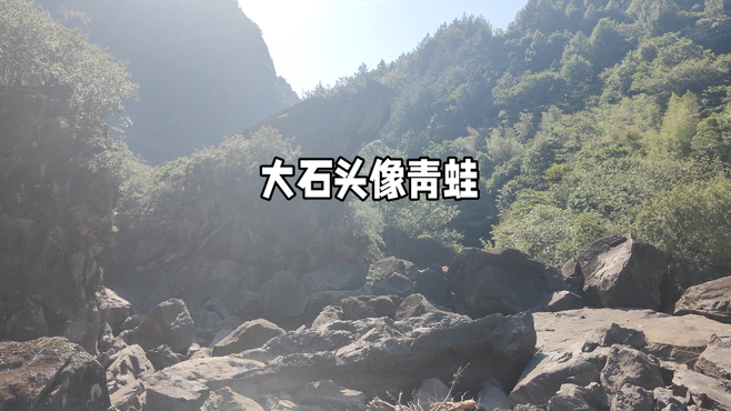 大石头像青蛙，就叫青蛙岩