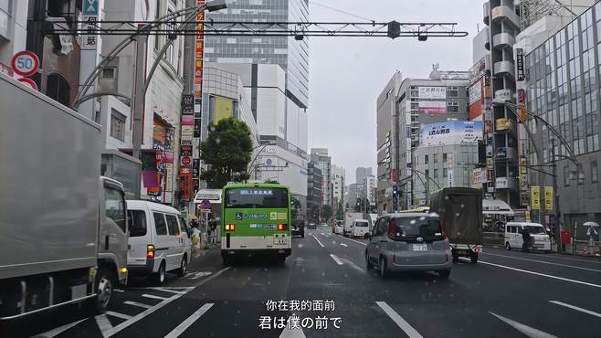 驾车驶入雨幕中的日本 · 东京｜陷入湿漉漉的城市