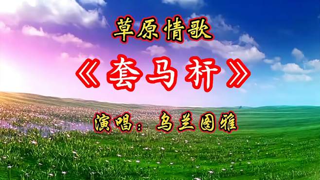 歌曲《套马杆》欢迎聆听