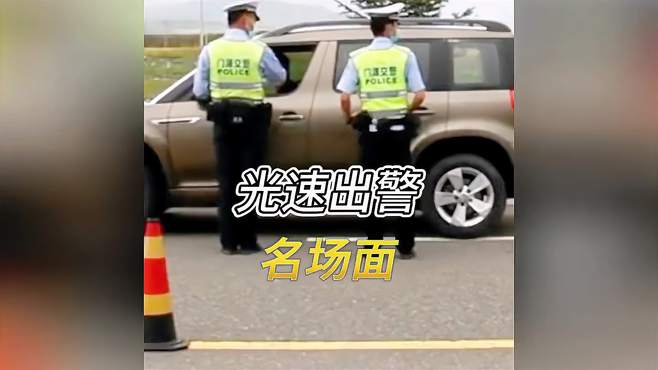 光速出警名场面，报告长官，此次出警仅用0。1秒 光速出警