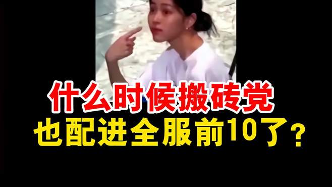 疯了吧！什么时候搬砖党也配进全服前10了