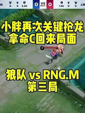 小胖再次关键抢龙 拿命C回来的局面 狼队 vs RNG.M 第三局