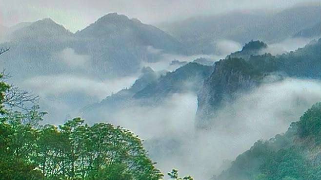 雨天逢见云雾缭绕之韵(我在楠溪)