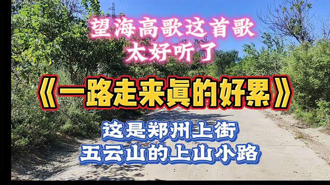 走在上山路上更体会望海高歌这首《一路走来真的好累》的深刻内涵