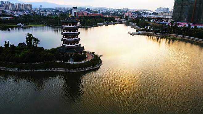 贺州玖珑湖的风景