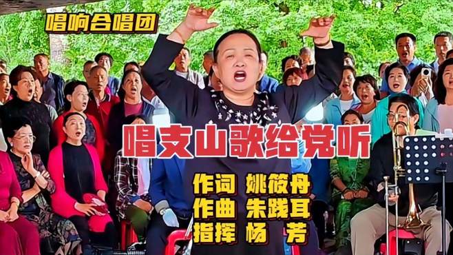 还是老歌好听！杨芳立交桥下指挥百人《唱支山歌给党听》感人肺腑