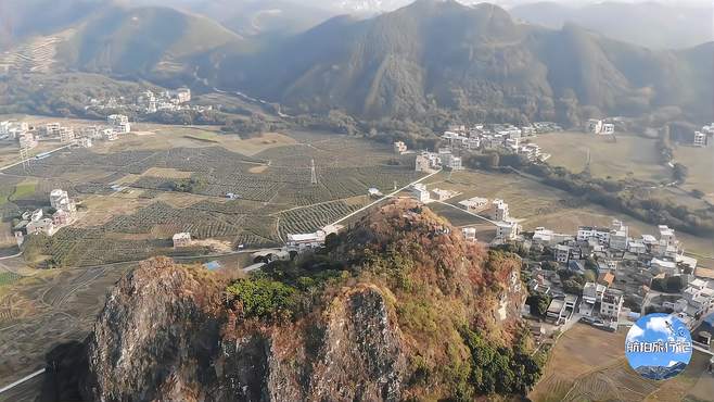 航拍中国——广西北流山围一风水地，大家觉得这里怎么样？