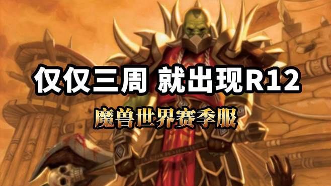 魔兽世界赛季轮回服PVP，仅仅三周就出现了R12军衔，速度真的太快