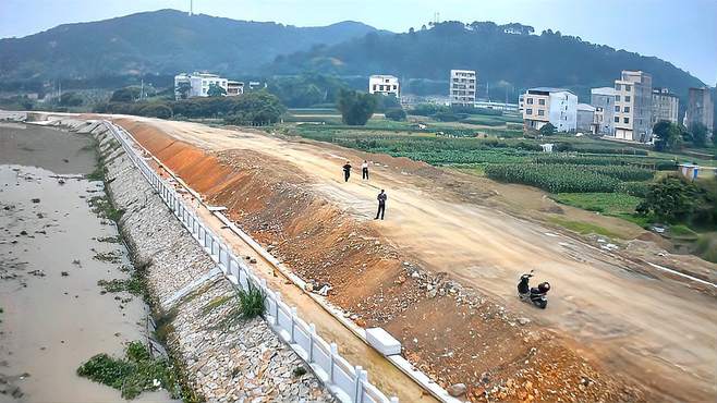 广西北流市新沿江路最新工程进展来看看建设怎么样了