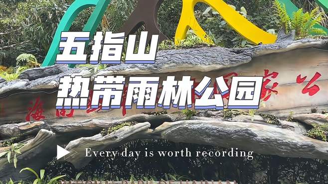 五指山热带雨林公园，仿佛走进侏罗纪，还有PM2.5为零的地方？