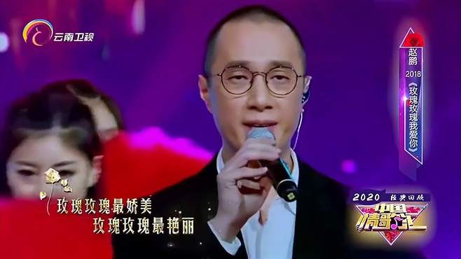 赵鹏演唱《玫瑰玫瑰我爱你》，唱出歌的灵魂，好听丨中国情歌汇