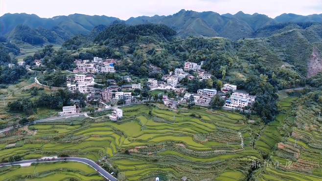 贵州龙井村，家门口就是一大片梯田，风景美不胜收